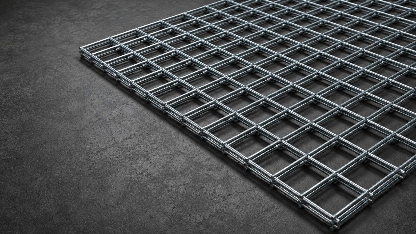 Auroguard heavy gauge hot dip galvanized square welded wire mesh panel for concrete reinforcement and industrial security partitions